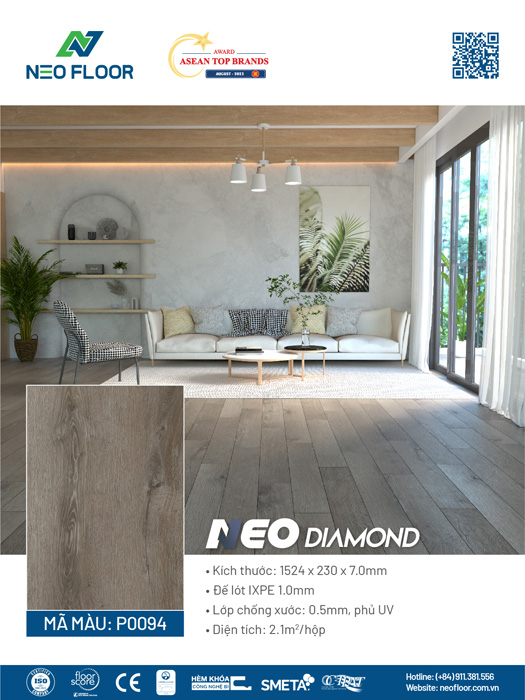 Neo Diamond P0094 - Sàn Đá Công Nghệ SPC - Công Ty Cổ Phần Neo Floor